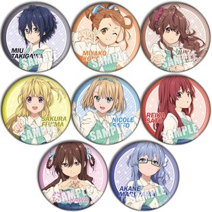 22/7角色立川绚香周边泷川美羽COS二次元动漫吧唧徽章胸章挂件A款