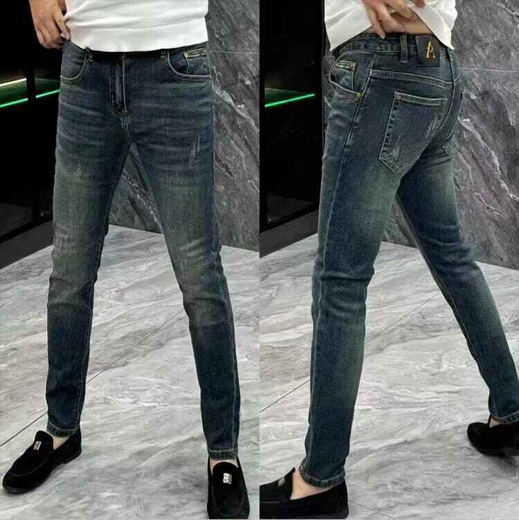 弹力显瘦修身牛仔裤男春秋季小脚裤水洗百搭高级感轻奢显瘦长裤子