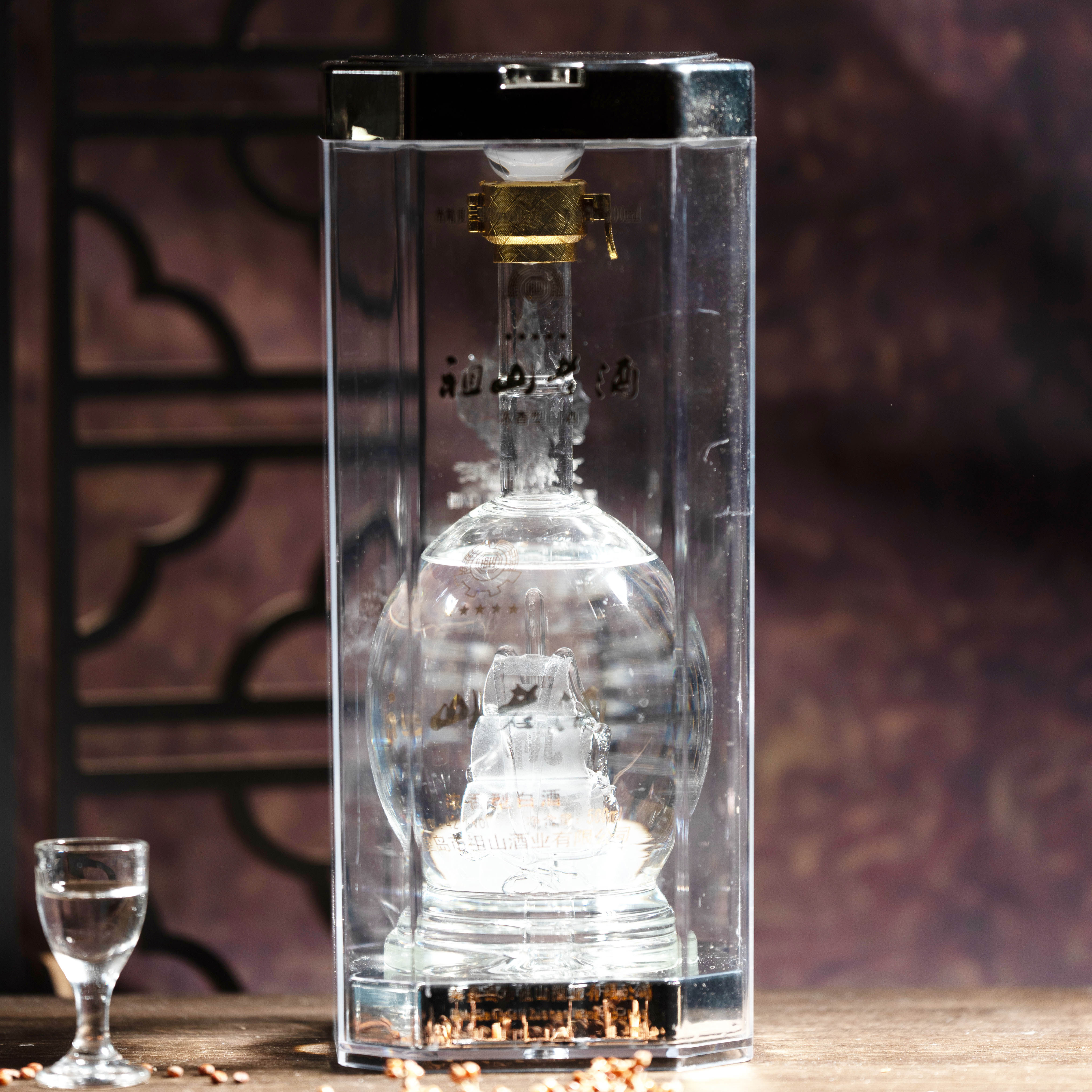祖山老酒白酒秦皇岛特产昌黎帝地王酒小瓶酒500ml/瓶整箱4包邮