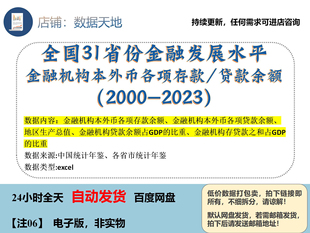 贷款 金融机构本外币各项存款 31省金融发展水平 余额 更2023