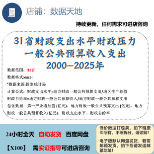 【更新2025】31省财政支出水平财政压力一般公共预算收入支出数据