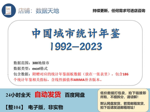 【更新2023】中国城市统计年鉴数据附赠面板含插补版本可核对