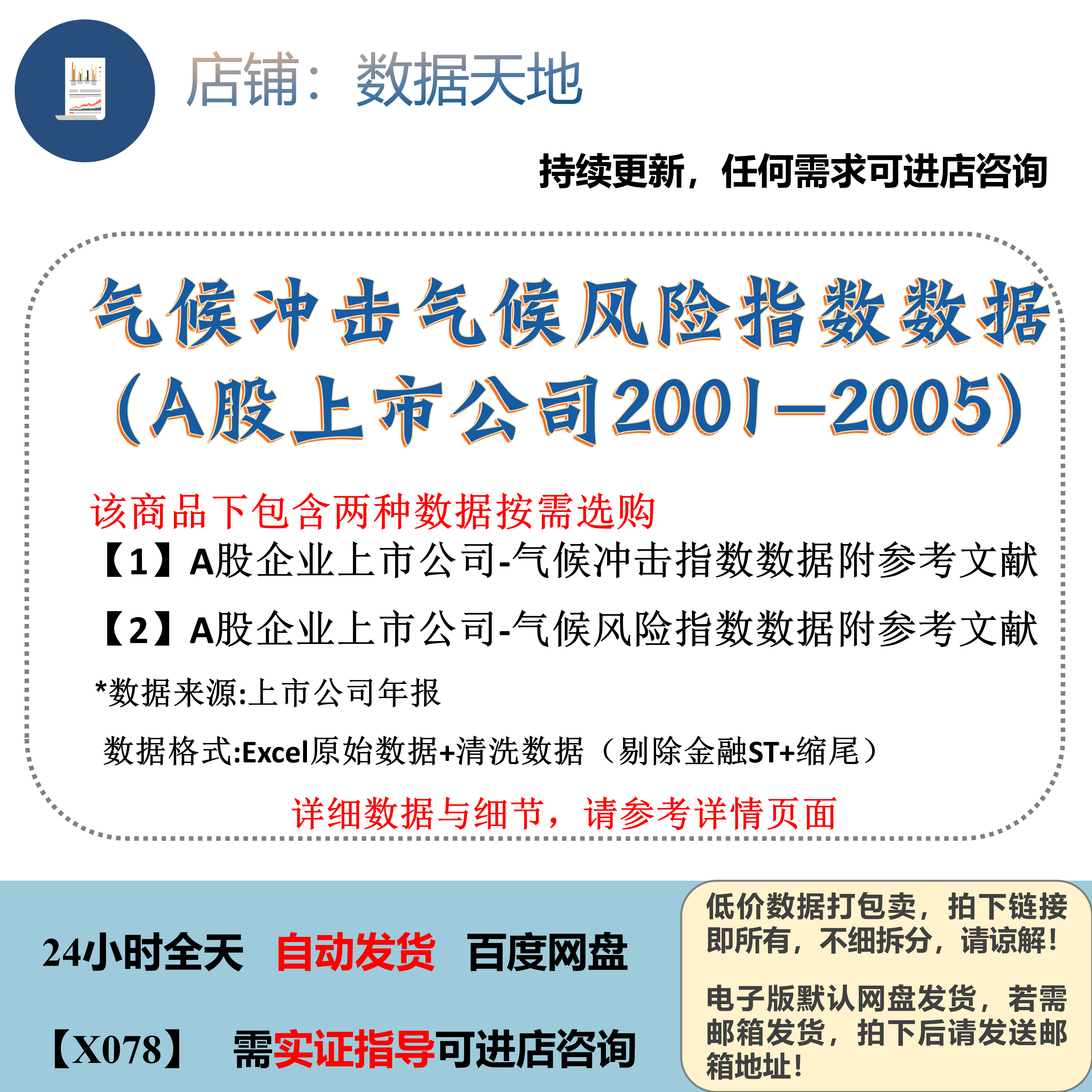 【2025】A股企业上市公司-气候冲击气候风险指数数据附参考文献