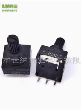 碳膜 PC1601-V-B102-M10-P18 B1K 电位器 黑色 全新原装