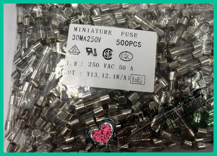 5*20 250V 30mA/50mA/63mA/80mA环保单体保险丝管/快断保险管