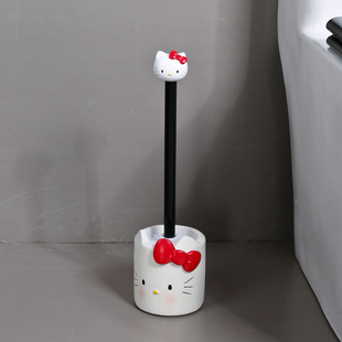Kitty家用马桶刷带底座卫生间无死角可爱卡通高颜值厕所清洁刷子