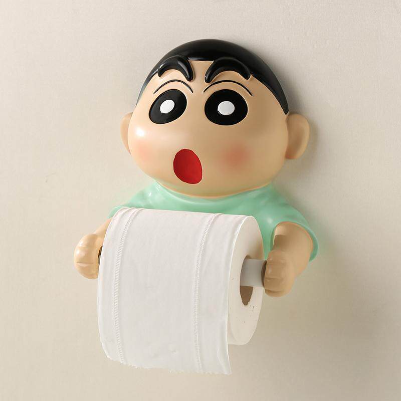 蜡笔小新卡通卷纸架可爱粘贴免打孔厨房壁挂式卫生间厕所纸巾收纳,家居饰品,装饰纸巾盒,淘宝优惠券,粉丝福利购,淘宝优惠卷