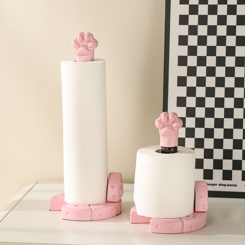 猫爪厨房专用纸巾架立式卷纸支架
