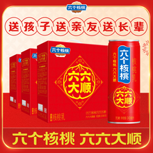 六个核桃无糖型核桃乳240ml*10罐*3箱