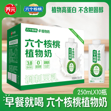 【高蛋白六个核桃植物奶】调制豆乳250ml*10植物奶【26年5月产】