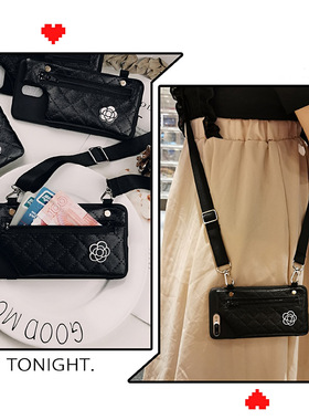 小香带斜挎绳子适用OPPOReno13pro手机壳便携零钱包A2MA3XA5pro防摔全包A11X/A93S/A58/a57硅胶壳K9s保护皮套