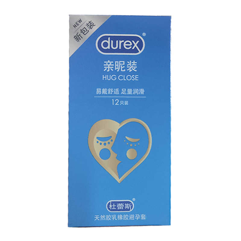 杜蕾斯避孕套亲昵装12只安全套加倍润滑剂安全套超薄成人情趣用品