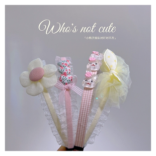 淘气「糯米甜可」碎发整理防滑发箍 手工蝴蝶结发卡头箍 女孩发饰