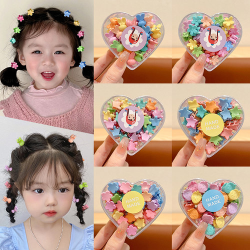 儿童迷你彩色小抓夹碎发刘海夹