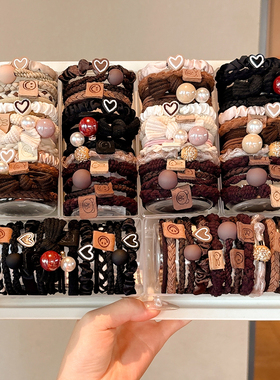 头绳女2025新款扎头发皮筋高级感气质发圈高弹力耐用皮套发绳头饰