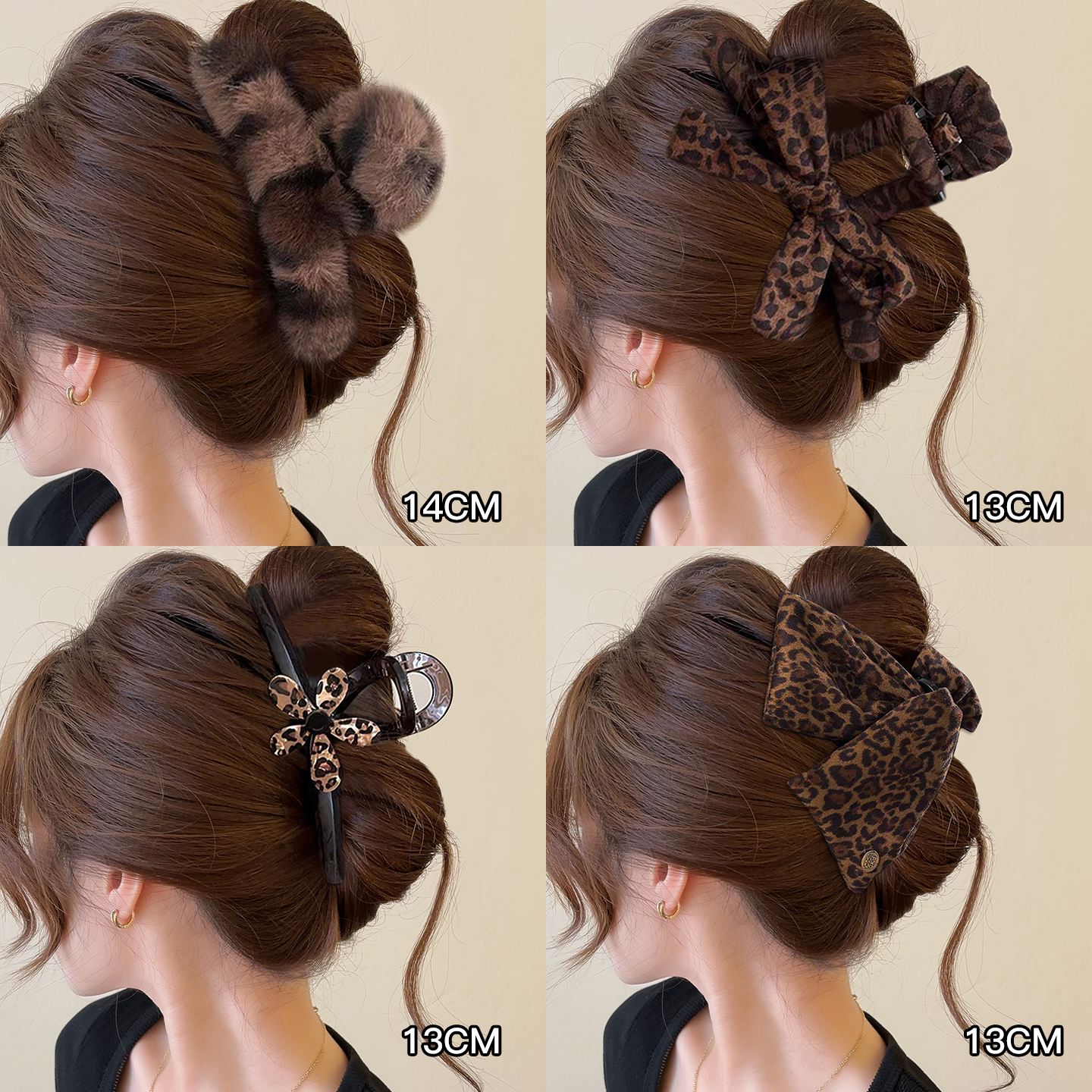 韩系小众气质三角抓夹女百搭时尚