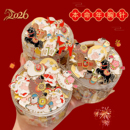 创意可爱金属新年胸针马年卡通衣服包包装 饰品2026过年本命年徽章