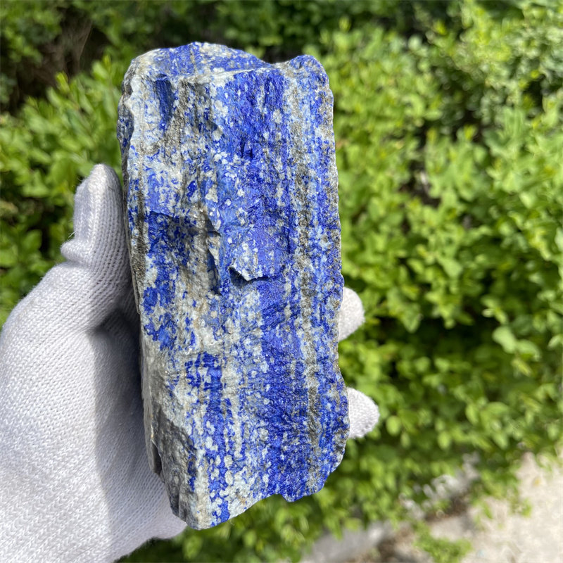 天然阿富汗老矿青金石雕刻原石 青金石矿物标本料方牌圆珠DIY矿石