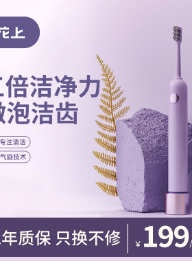 花上电动牙刷成人情侣套装一对全自动软毛男女友款生日送礼物盒f1