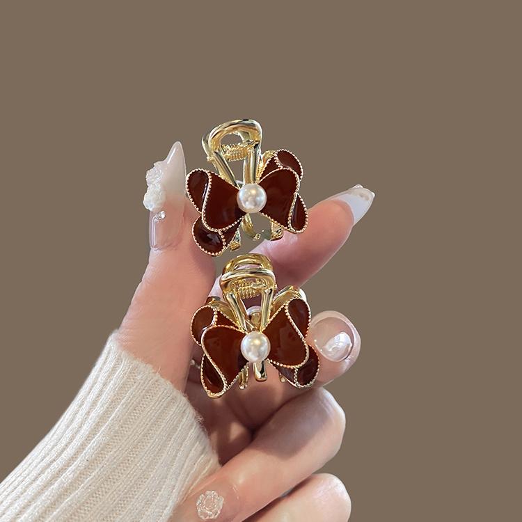 公主头侧边刘海小号新款抓夹气质