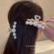 中号8cm人鱼姬珍珠发夹后脑勺女新款 抓夹高级感发卡抓发夹鲨鱼夹