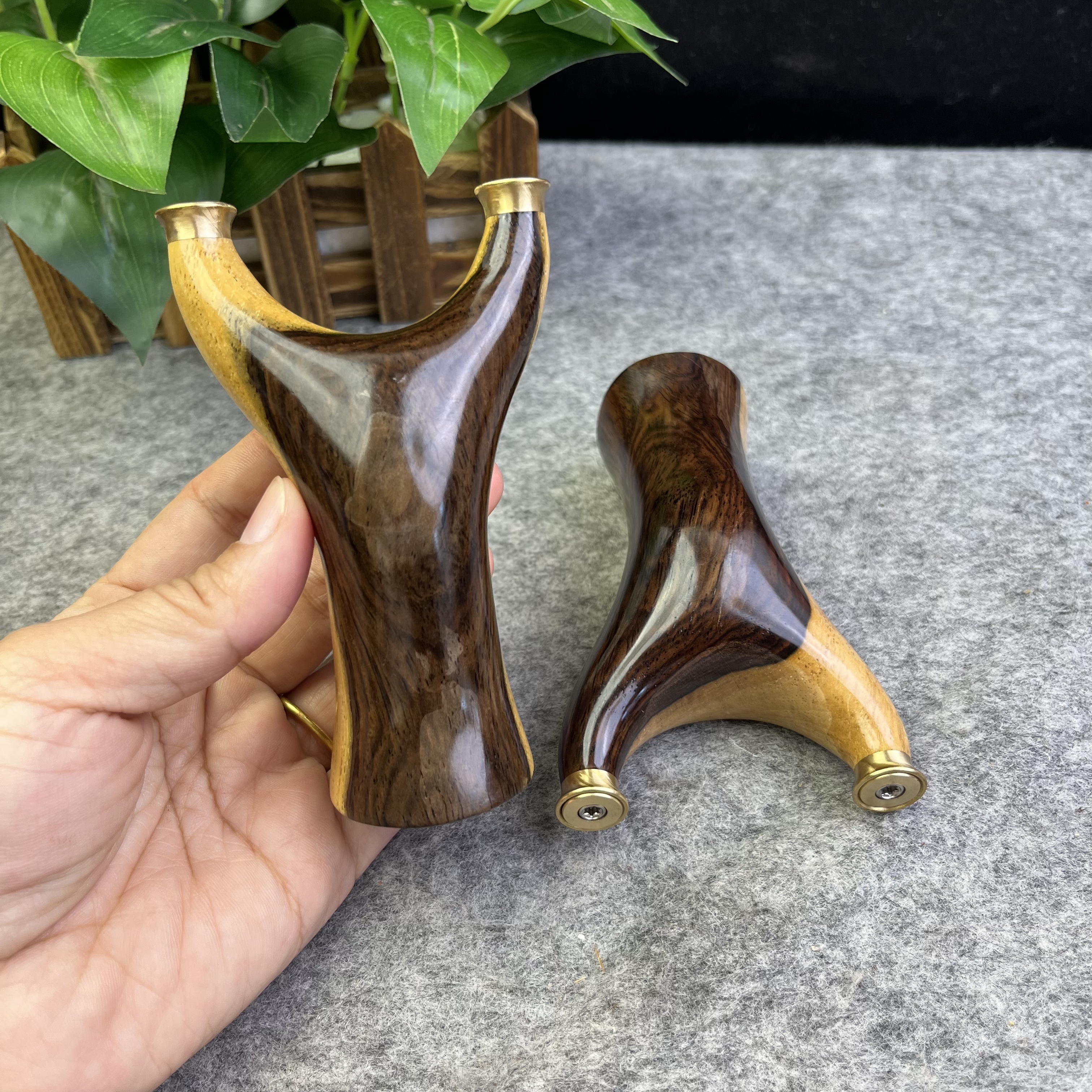 黑檀白皮随机快压飞虎弹力原木