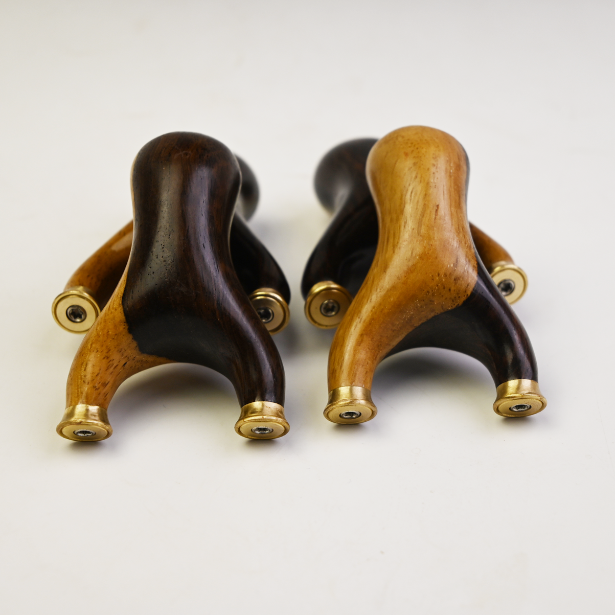 黑檀木瑕疵白皮随机快压小胖弹弓