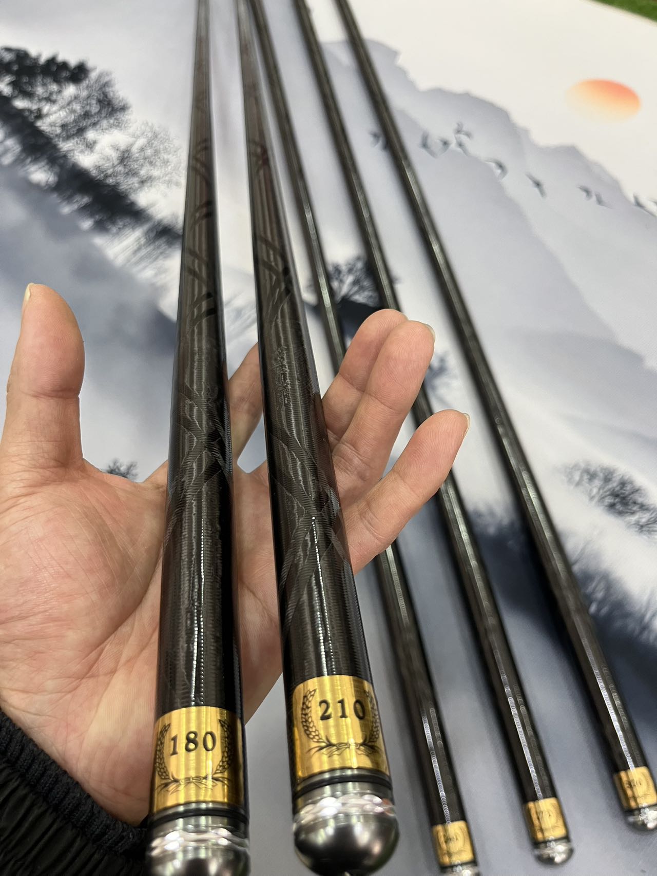 无涂装裸素黑棍15H高碳鱼竿黑坑飞磕抢鱼大棚竿竞技鲤鱼竿罗非竿