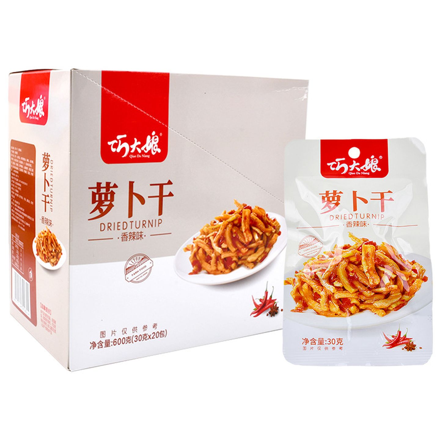 巧大娘香辣萝卜干巨好吃的零食