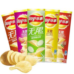 乐事薯片罐装104g追剧休闲零食
