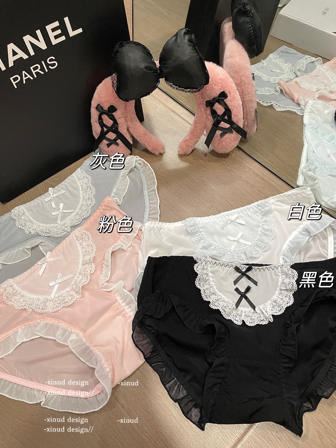 日系可爱甜妹洛丽塔蝴蝶结内裤