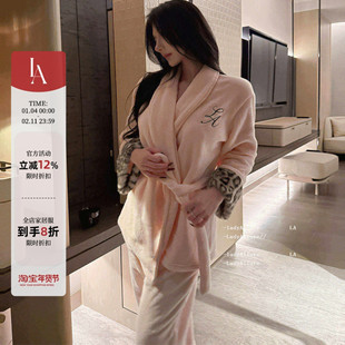 「LA」Felina·慢热情绪丨静感系列*原创纯欲温柔双面珊瑚绒睡衣