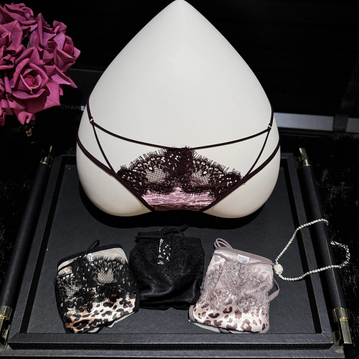 「LA」Loxie·冷欲交缠丨欲焰系列*御姐气质性感细带豹纹美腰内裤