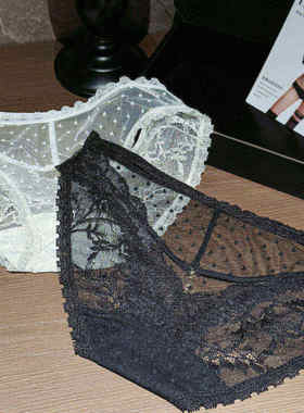 「LA」Dbes·主线俘获丨欲焰系列*性感禁欲网纱蕾丝美臀内裤女士