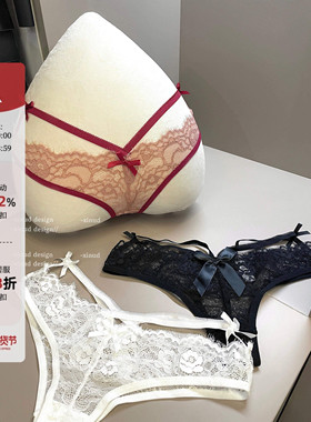 「LA」Silas·微醺海洛丨边界系列*纯欲蕾丝细带镂空美臀诱惑内裤
