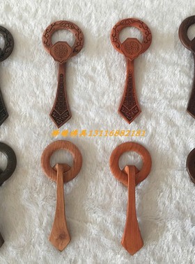 如意袈裟扣新款如意钩鸡翅木非洲红木酸枝木草花梨木僧衣曼衣扣