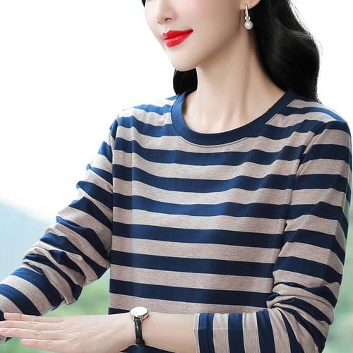 2025新款纯棉长袖T恤大码宽松