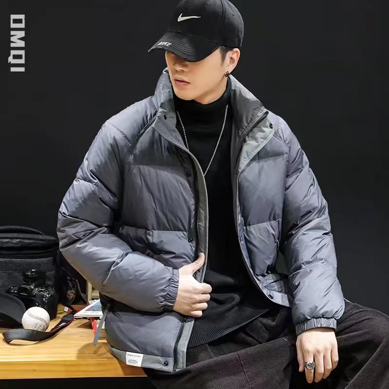 立领羽绒服男士冬季新款潮牌帅气休闲加厚白鸭绒外套男装976p105，男装羽绒服，星座1411A