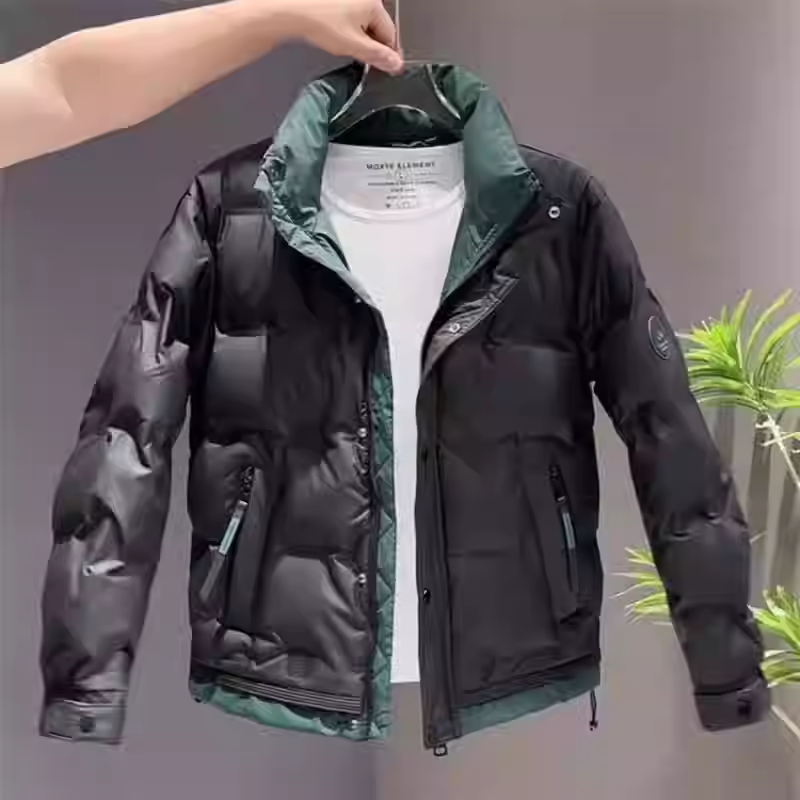 Y1808新标羽绒服男短款美式潮流高街加厚保暖男生冬88088 p105，男装羽绒服，星座1411A