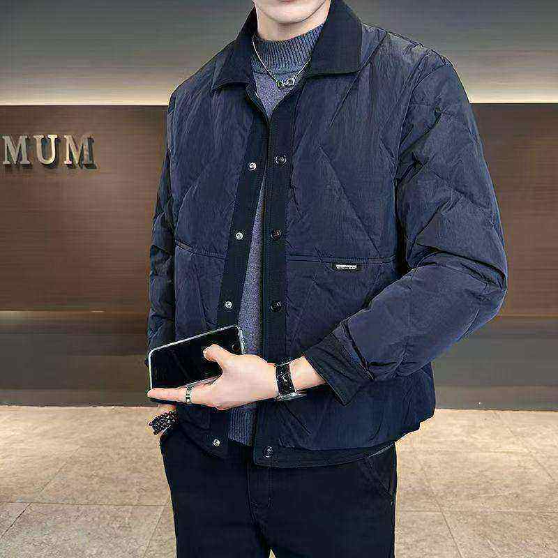 【50绒有报告】户外翻领男士羽绒服男1072-1P140，男装羽绒服，星座1411A