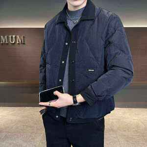 【50绒有报告】户外翻领男士羽绒服男1072-1 P140，男装羽绒服，星座1411A