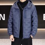 【新标90绒可】户外连帽男士羽绒服1076-1P140，男装羽绒服，星座1411A