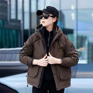【50绒有报告】户外工装连帽工装男士羽绒服1078-1 P170图片