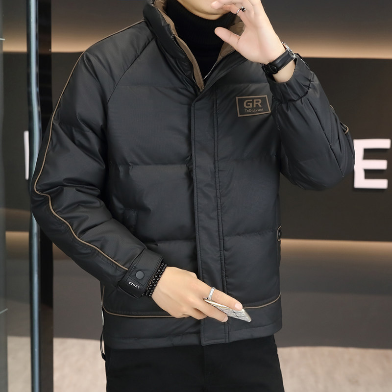 【50绒有报告】羽绒服男潮牌拼接加厚保暖面包服1008-1 P130图片