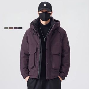 【50绒有报告】户外工装连帽工装男士羽绒服1078-1 P170图片