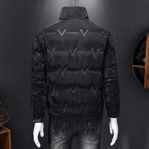 白鸭绒立领羽绒服保暖男2025年新款冬季男士外套966 P85图片