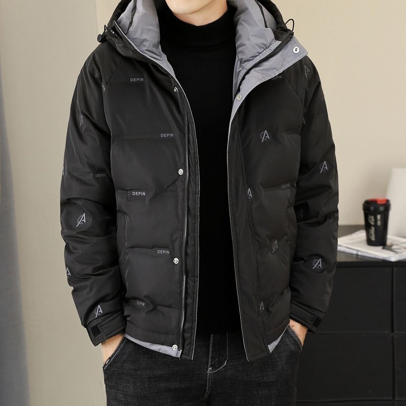 连帽羽绒服男士短款加厚新款冬装青年白鸭绒男2960P125，男装羽绒服，星座1411A