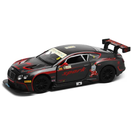 合金车模1:32宾利欧陆GT3澳博版仿真赛车模型带声光回力收藏摆件