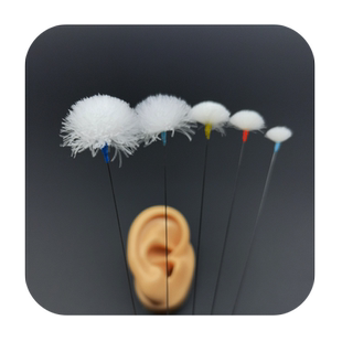 手耕纪采耳工具银针鹅毛棒掏耳朵金音针鹅绒毛棒大中小加固不掉毛