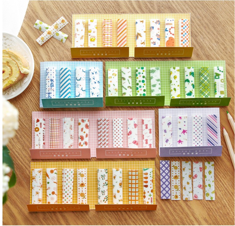 胶带便签 盐系小清新手帐贴纸学生用便利贴N次贴素材 240张